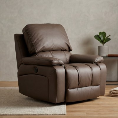 Poltrona Reclinável Confort Elétrica - Couro Legítimo