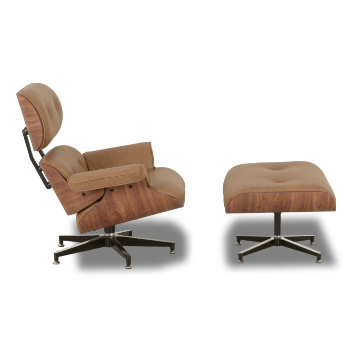 Poltrona Charles Eames - Couro Legítimo
